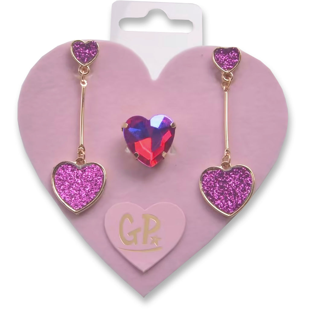 Great Pretenders fingerring och clip-on örhängen för utklädnad, My favorite