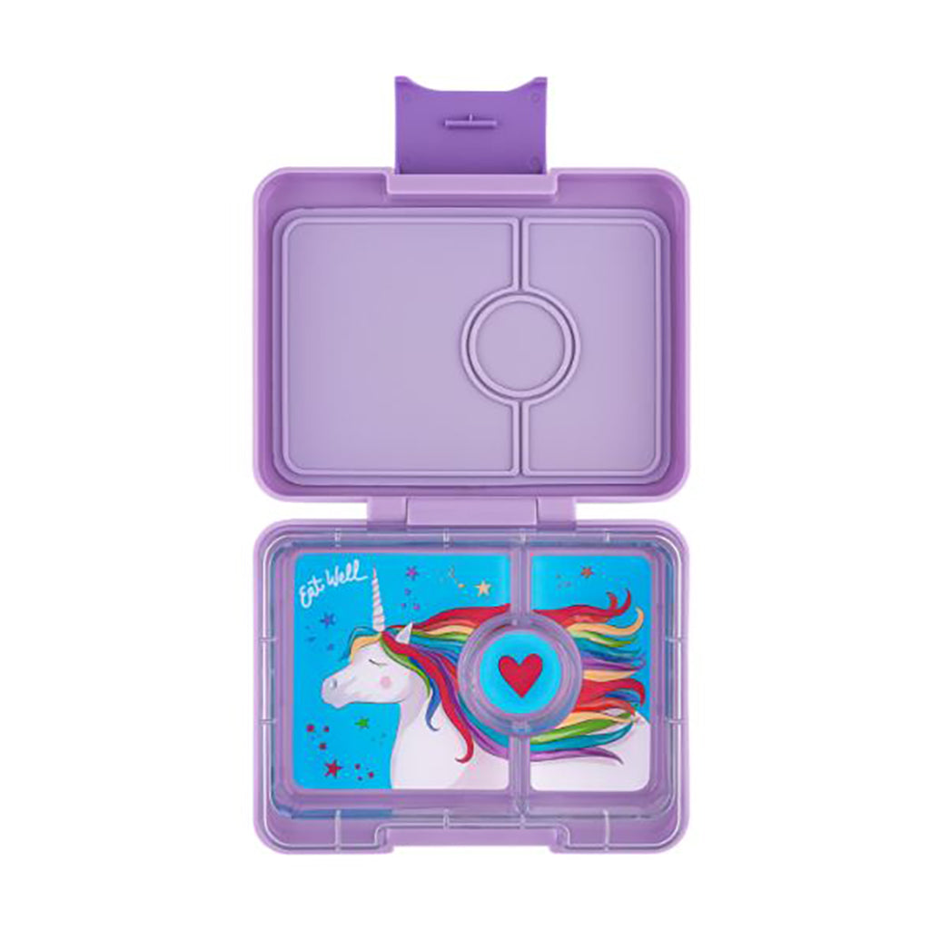 Yumbox matlåda med 3 fack, Snack - Lavande Purple/unicorn