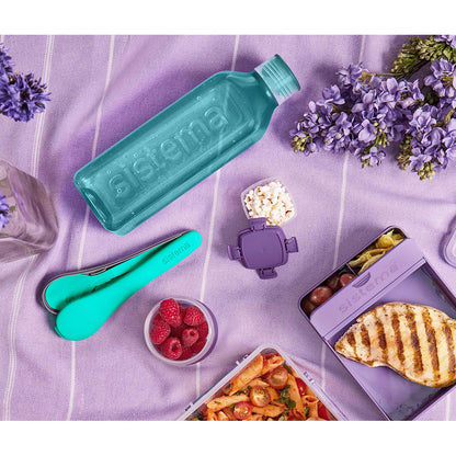 Sistema dricksflaska, Square bottle, 1 L - Ocean blue