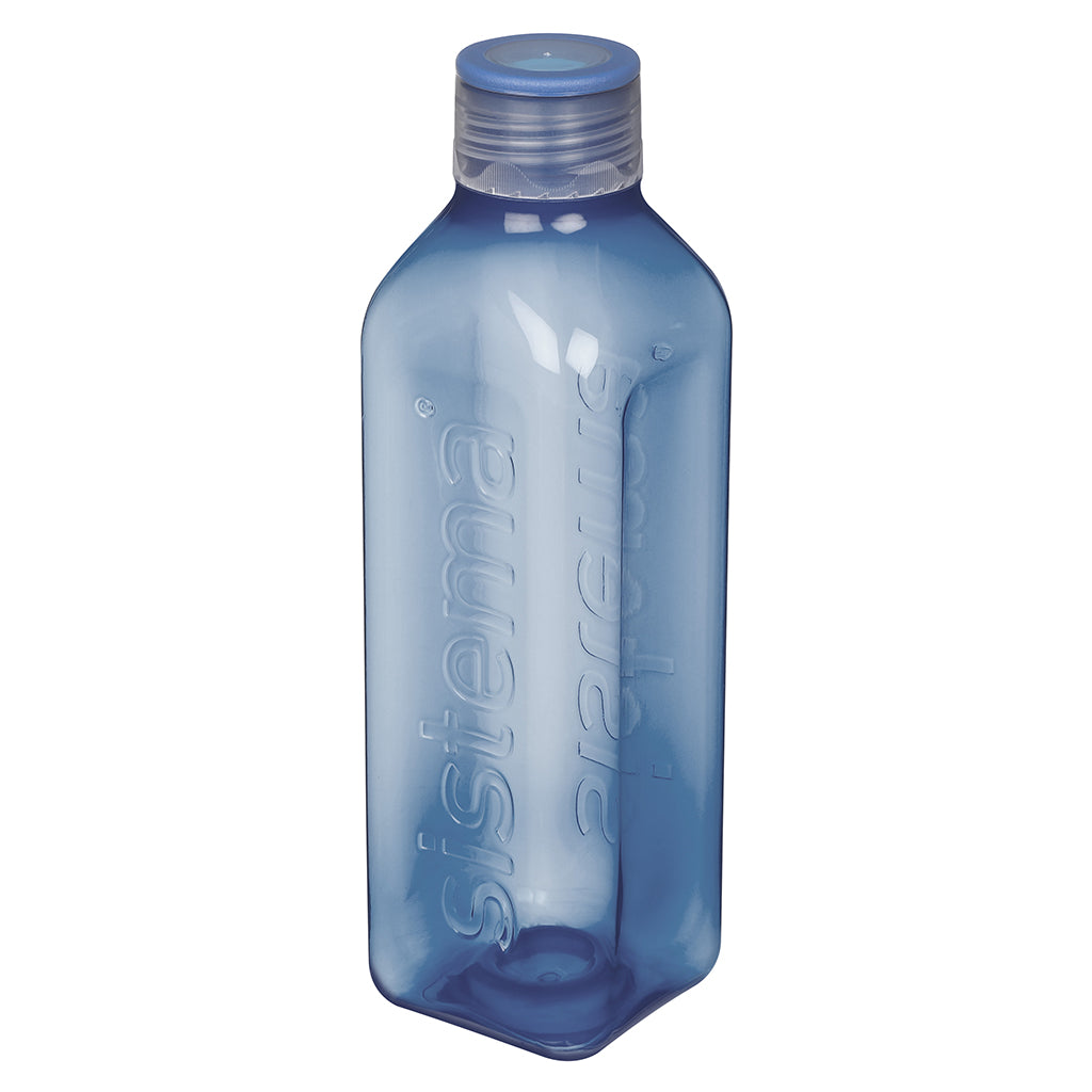 Sistema vattenflaska, Square bottle, 1 L - Mountain blue