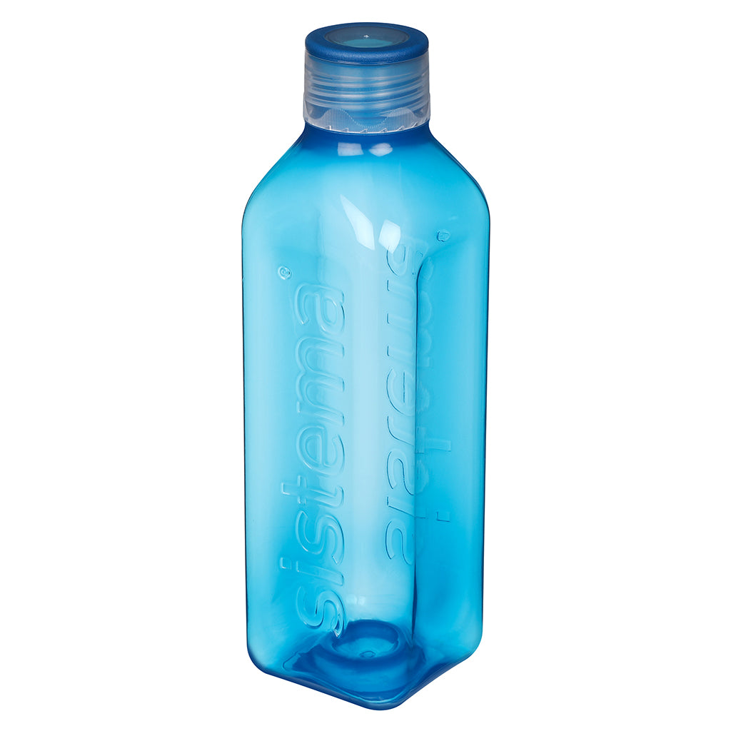 Sistema dricksflaska, Square bottle, 1 L - Ocean blue