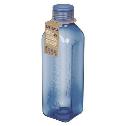 Sistema vattenflaska, Square bottle, 1 L - Mountain blue