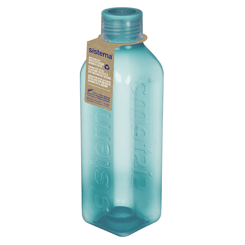 Sistema vattenflaska, Square bottle, 1 L - Teal stone