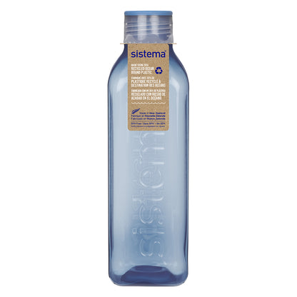 Sistema vattenflaska, Square bottle, 1 L - Mountain blue