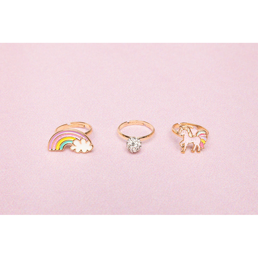 Great Pretenders 3 fingerringar, Unicorn rainbow