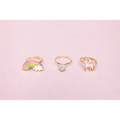 Great Pretenders 3 fingerringar, Unicorn rainbow