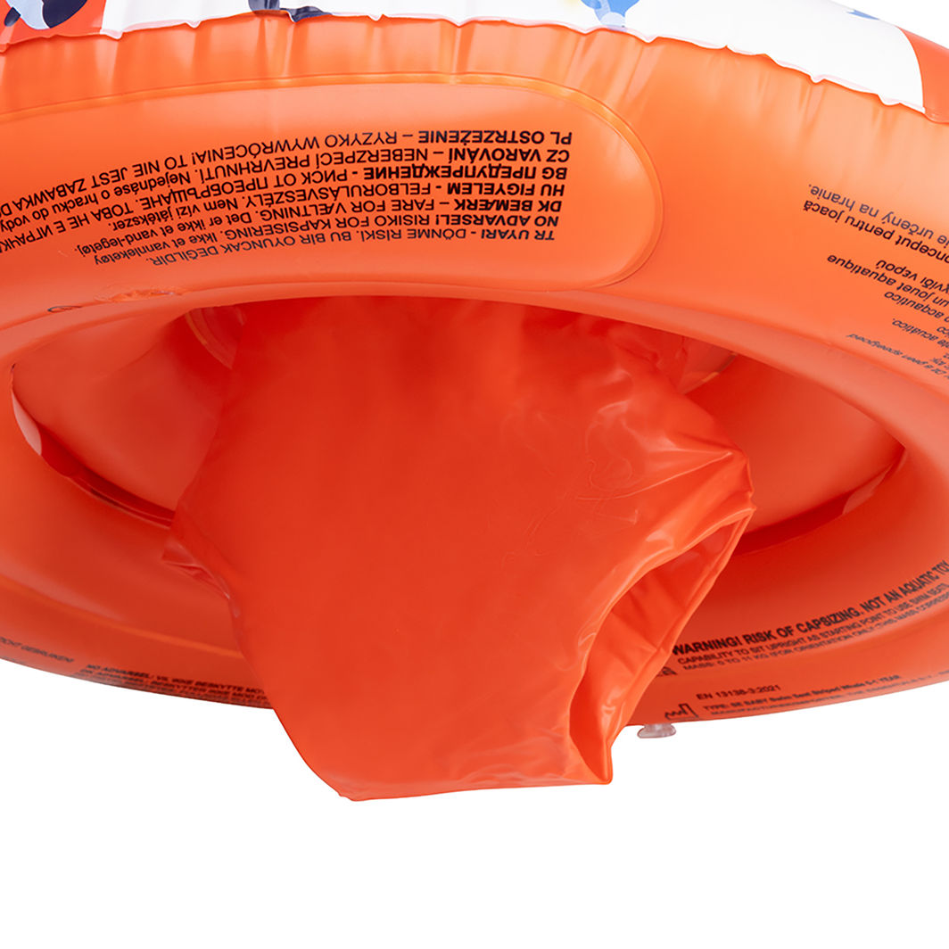 Swim Essentials, Baby badring med ryggstöd, 0-1 år - Ocean Stripes