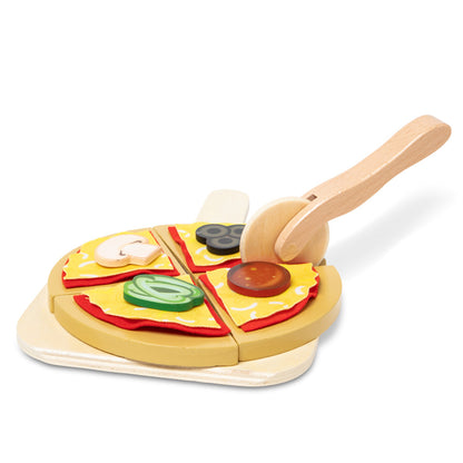Melissa &amp; Doug Leksaksmat, Pizza-baka själv - 41 delar