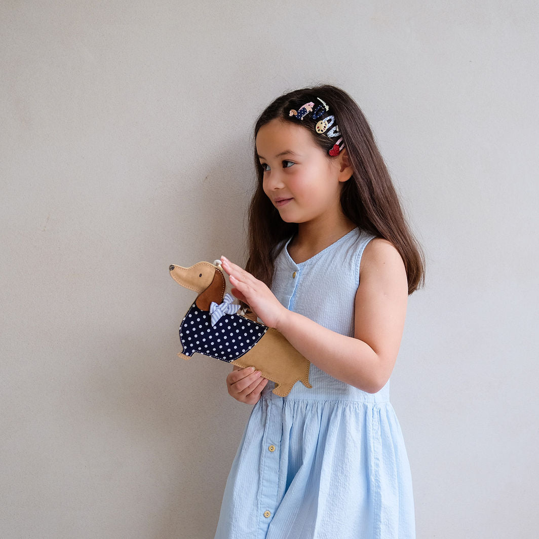 Mimi &amp; Lula väska med rem, Sausage Dog Mon Cheri