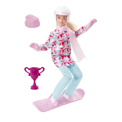 Barbie-docka som snowboardåkare