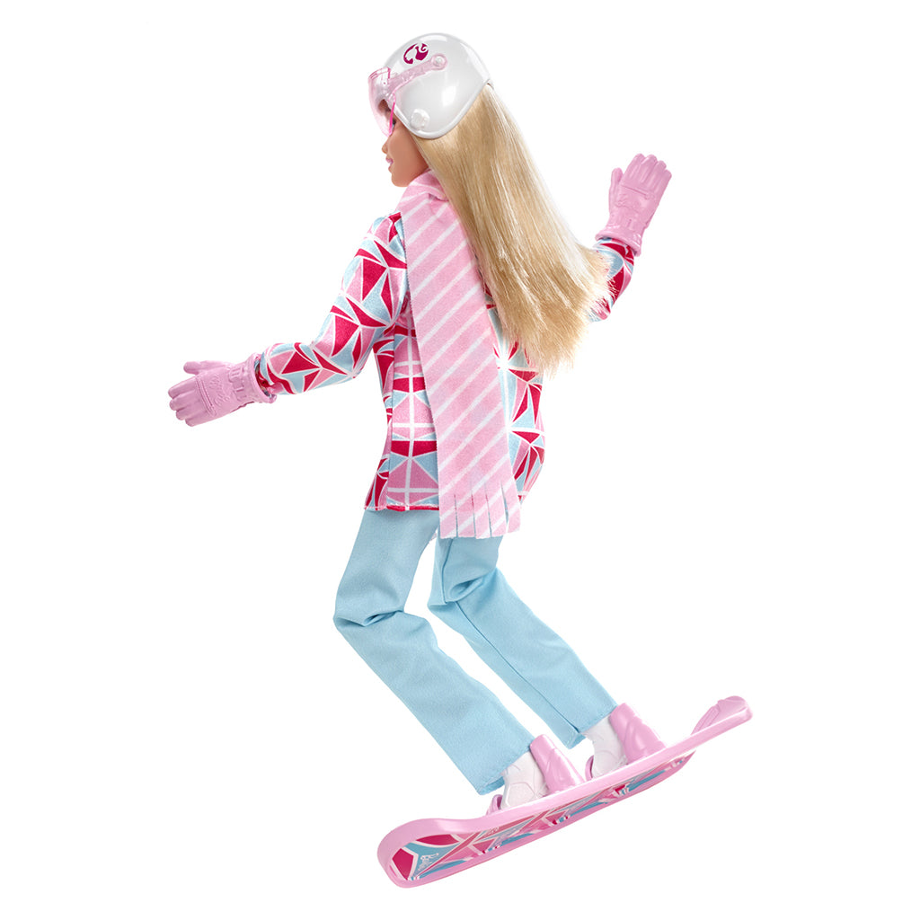 Barbie-docka som snowboardåkare