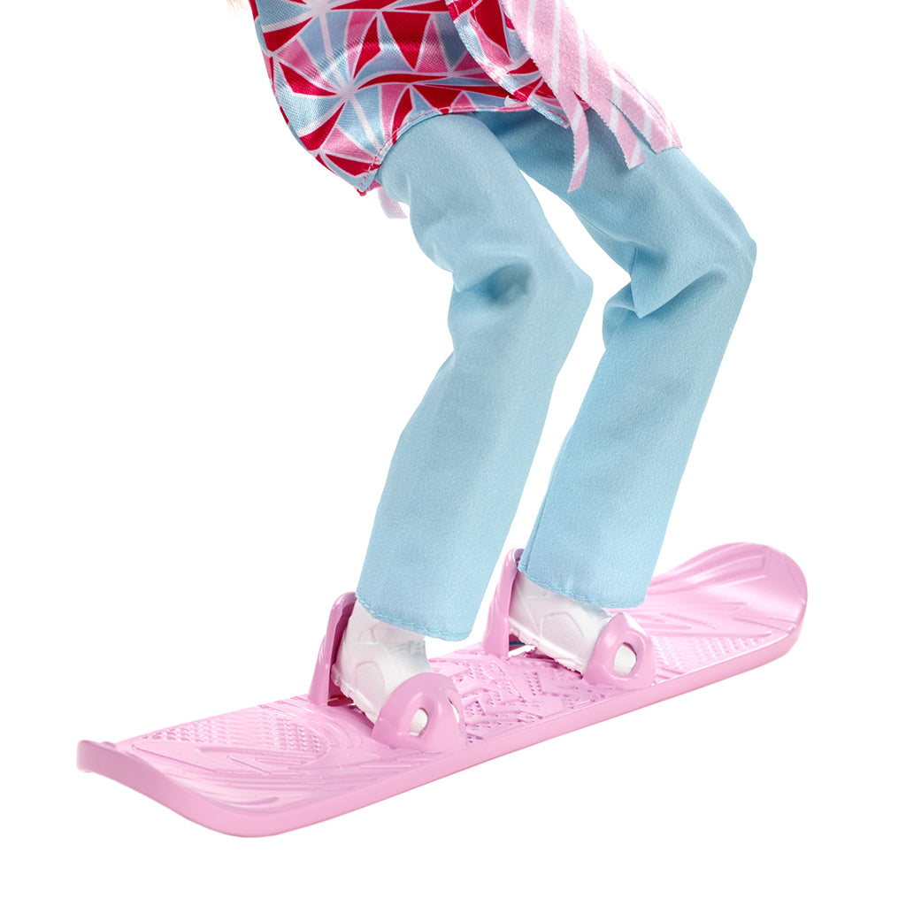 Barbie-docka som snowboardåkare