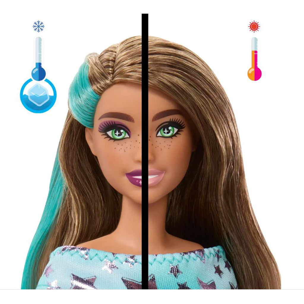 Barbie Party Unboxed docka med brunt hår och 10 överraskningar