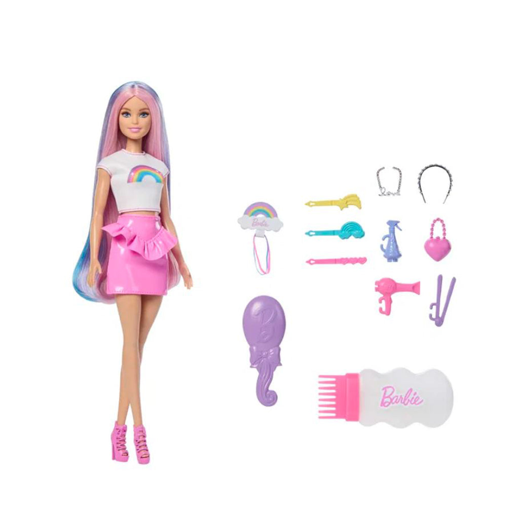 Barbie Rainbow Sparkle Hair docka