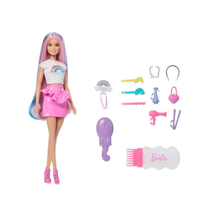 Barbie Rainbow Sparkle Hair docka