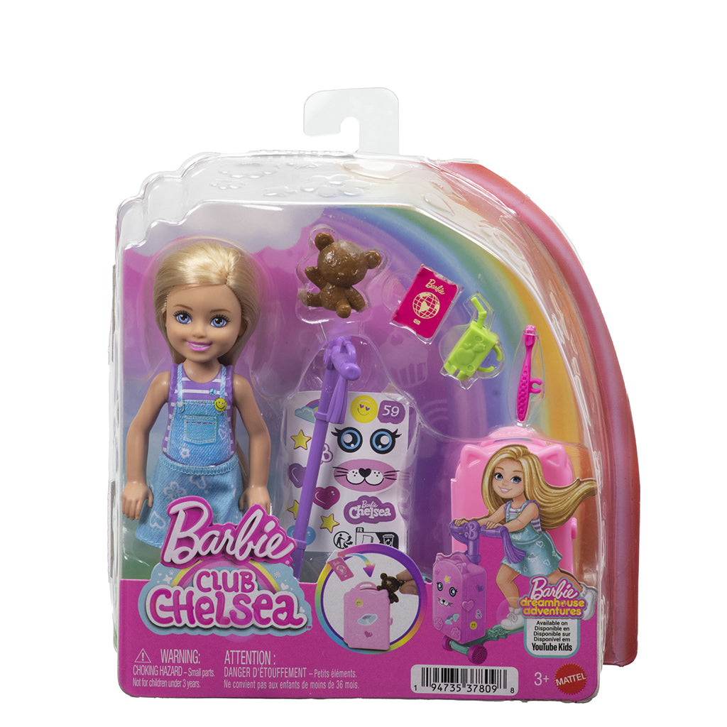 Barbie Limitless Adventures Chelsea – Rejsedukke med tilbehør