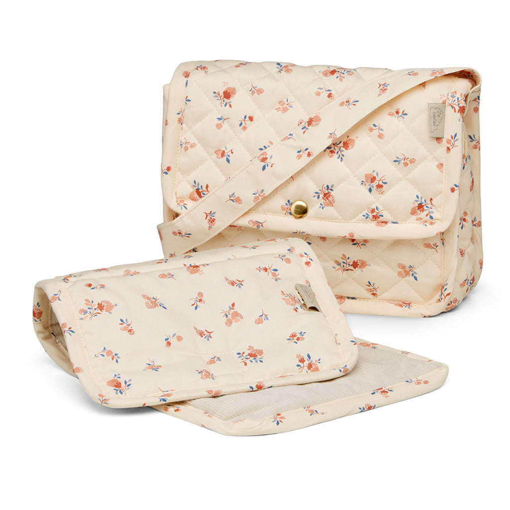 Cam Cam docktillbehör, quiltad skötväska - Berries