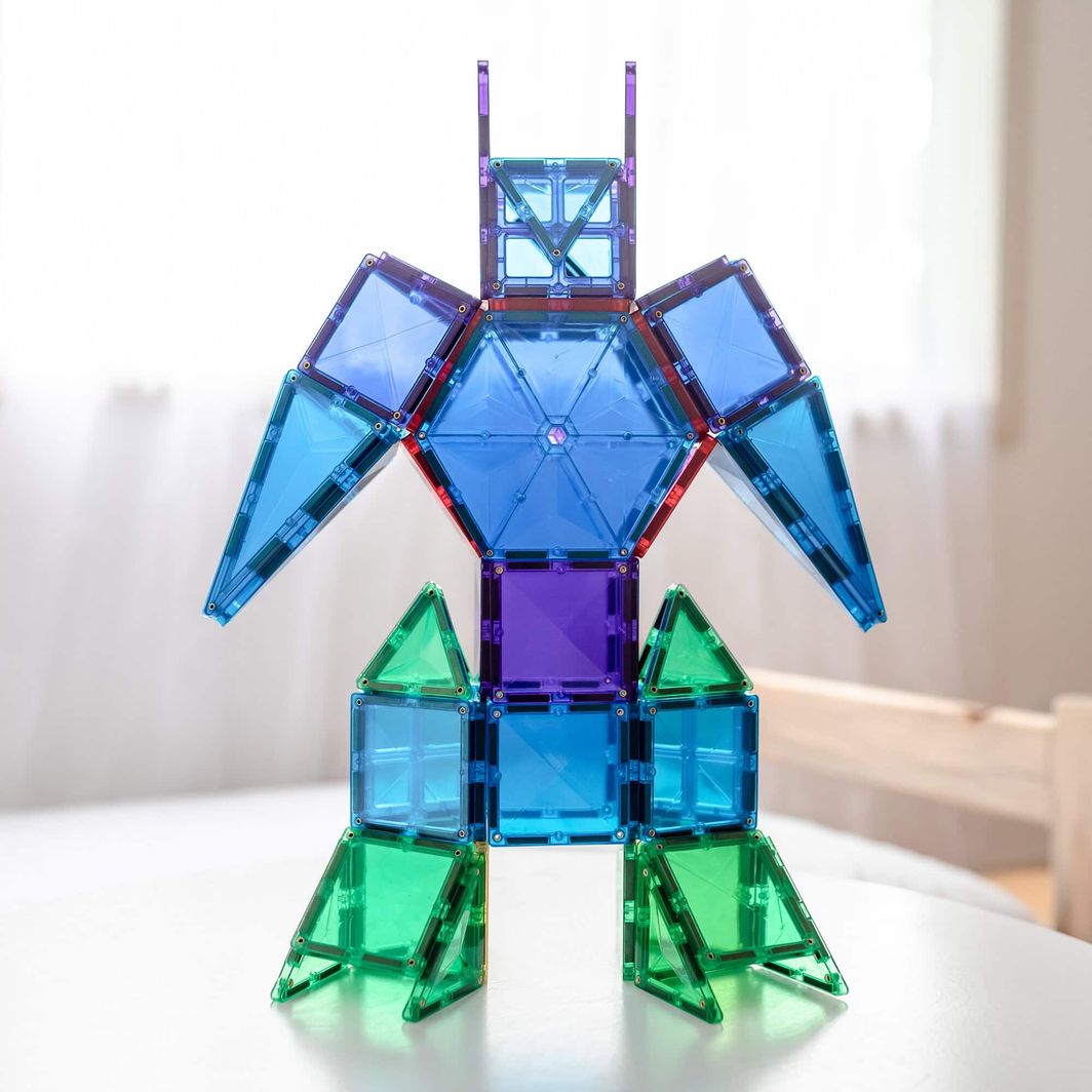 Connetix Mega Pack, Magnetiskt byggset med 212 delar - Rainbow