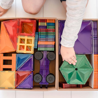 Connetix Mega Pack, Magnetiskt byggset med 212 delar - Rainbow