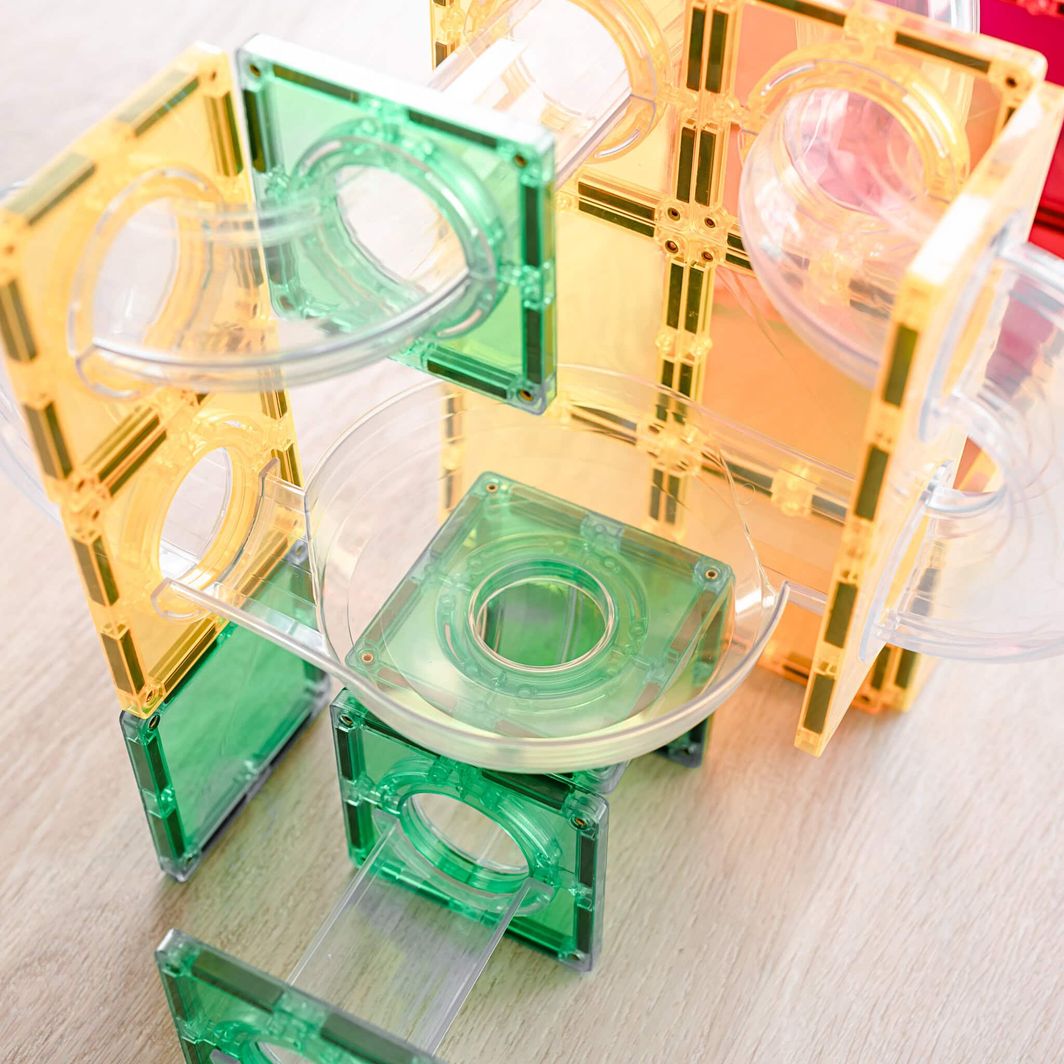 CONNETIX Connetix Ball Run Expansion Pack - utökningspaket 66 delar - rainbow