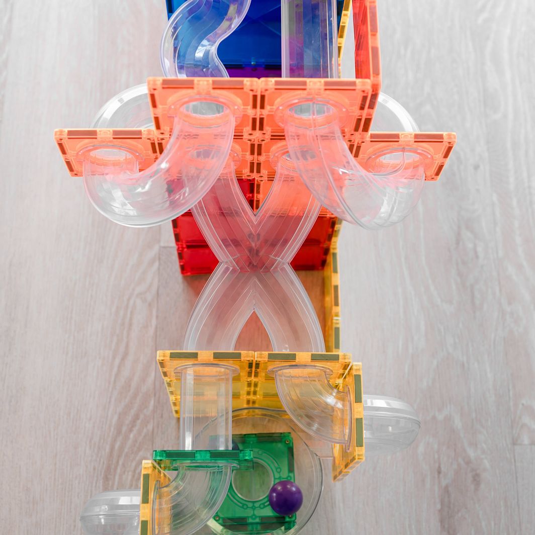 CONNETIX Connetix Ball Run Expansion Pack - utökningspaket 66 delar - rainbow