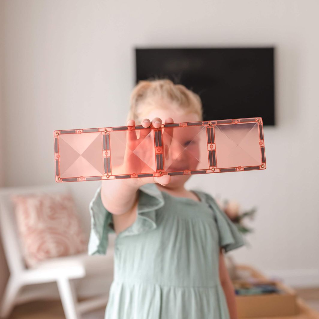 Connetix Ractangle Pack - magnetsats 24 delar - pastell