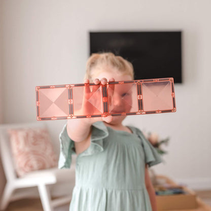 Connetix Ractangle Pack - magnetsats 24 delar - pastell