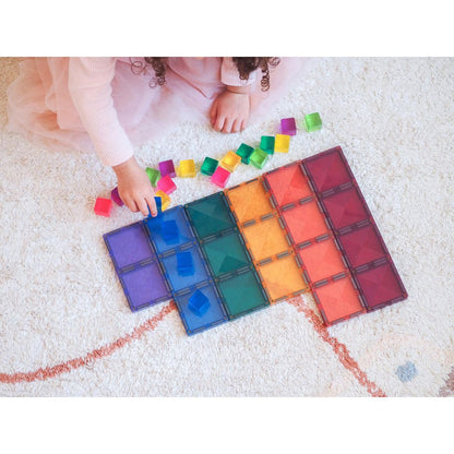 Connetix Ractangle Pack - magnetsats 24 delar - pastell