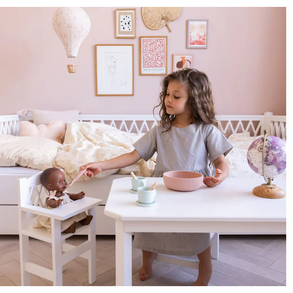 Cam Cam docktillbehör, Harlequin hög stol - Vit