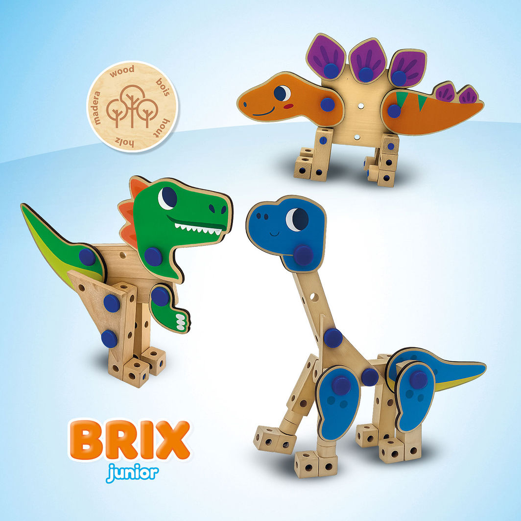 SES Creative Brix Junior, byggleksaker – Dinosaurier