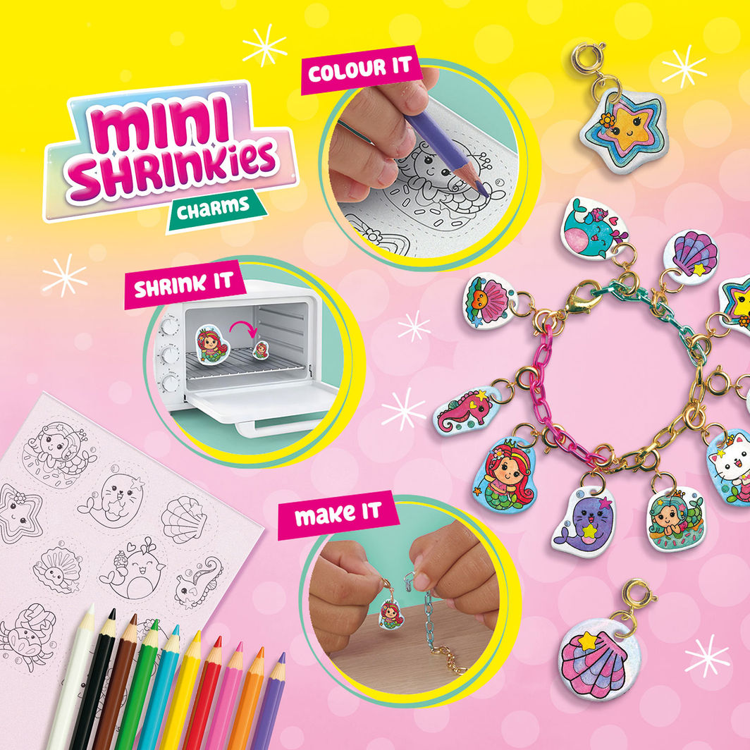 SES Creative Krympplast, Mini Shrinkies – Förtjusande havsvänner