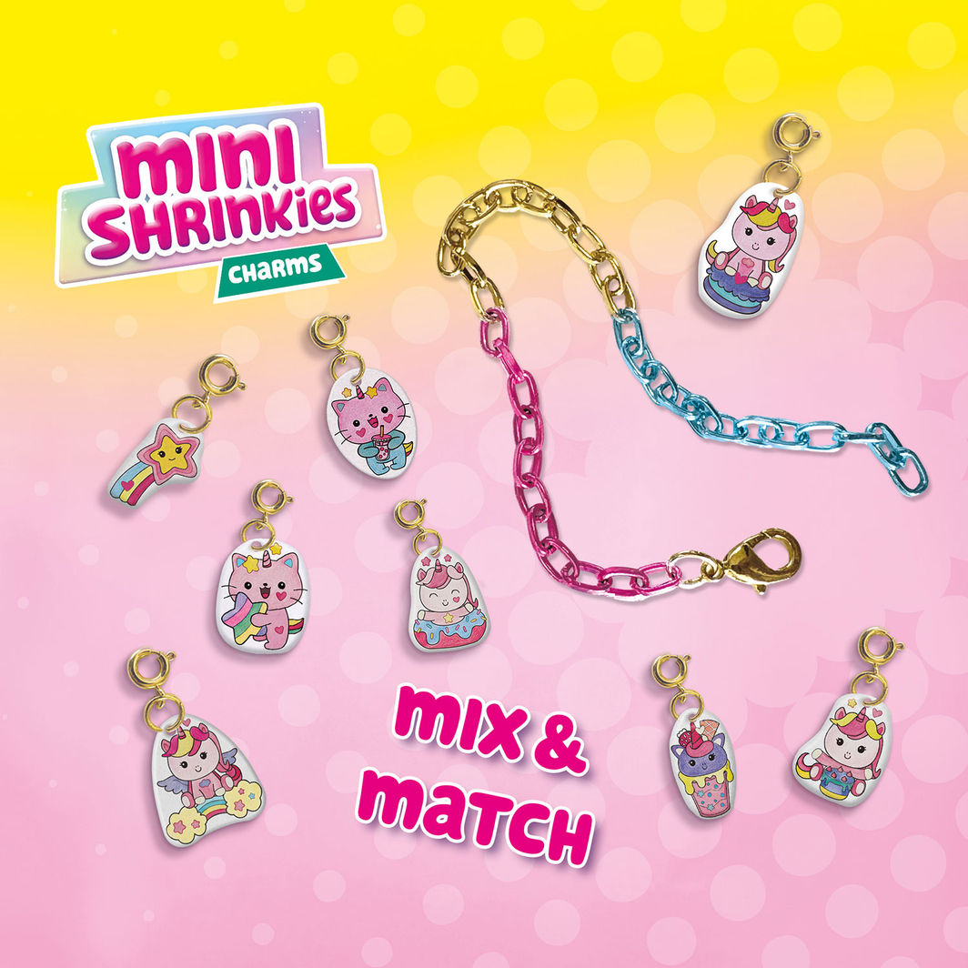 SES Creative Krympplast, Mini Shrinkies - Söta enhörningar