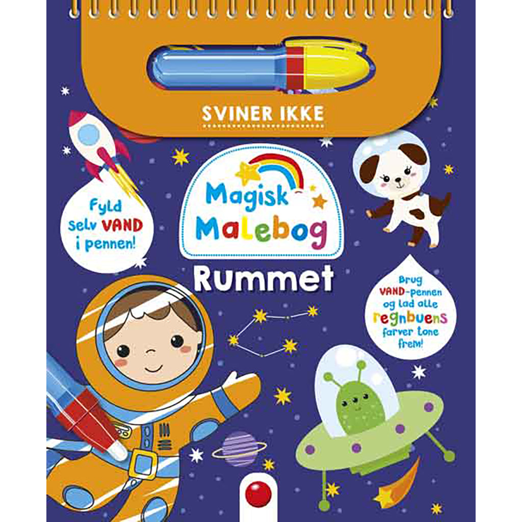 Förlaget Bolden, Magisk målarbok, måla med vatten - Rummet