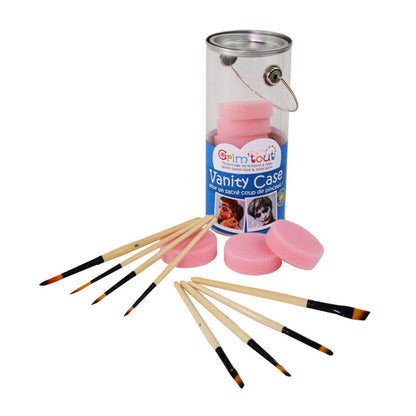 Grim Tout barnmakeup-tillbehör, Penslar och svampar
