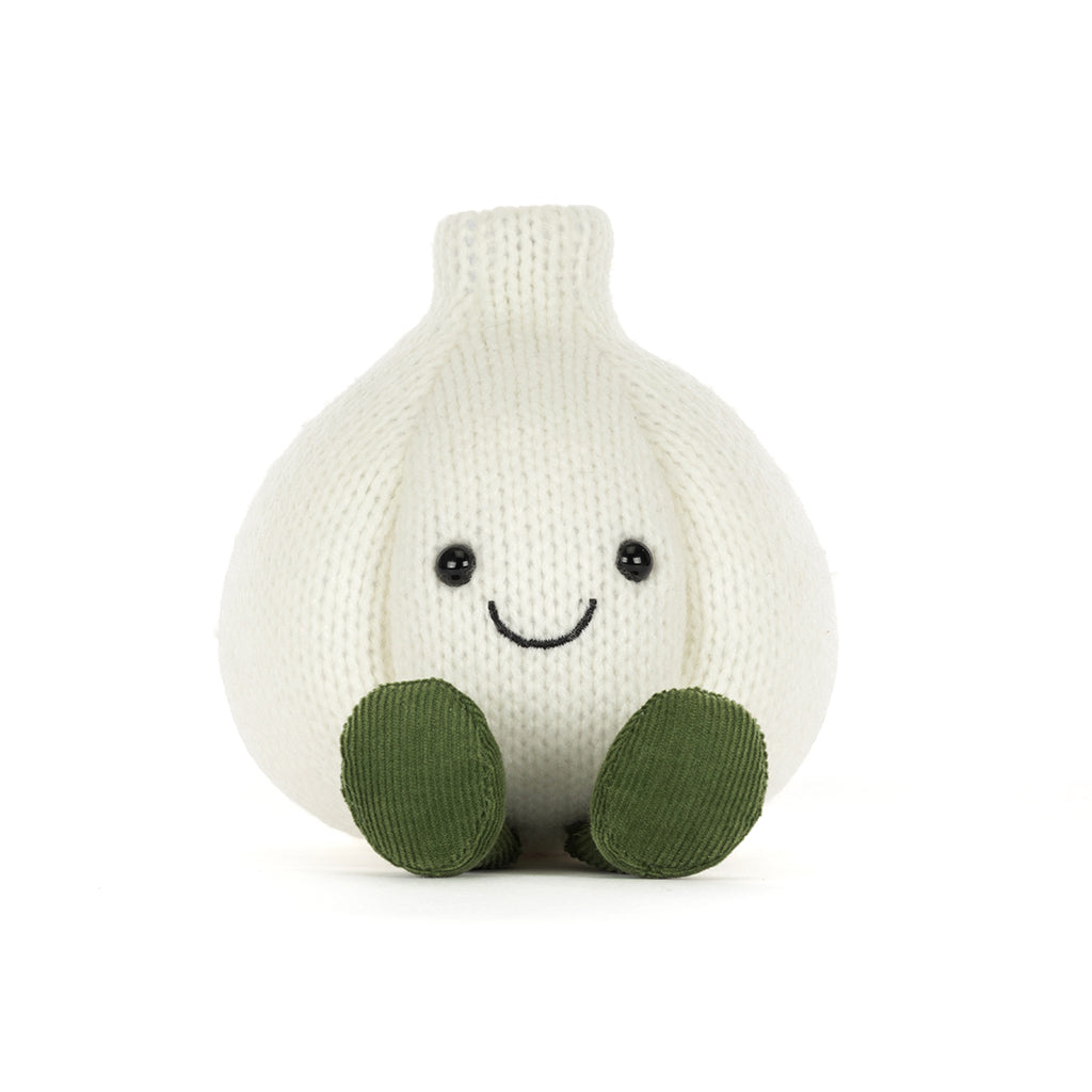 Jellycat bamse, Amuseables hvidløg - 15 cm