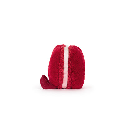 Jellycat bamse, Amuseables Arlette Heart Macaron, rød - 13 cm