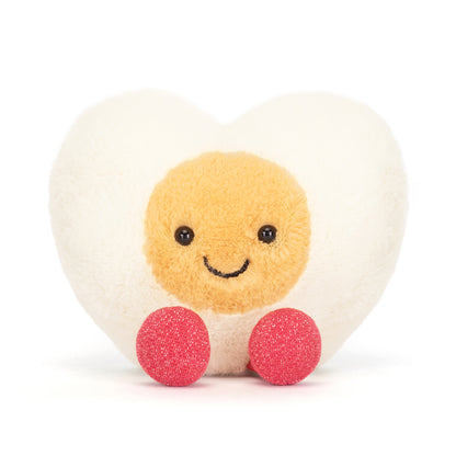 Jellycat gosedjur, Amuseables Heart kokt ägg - 12 cm