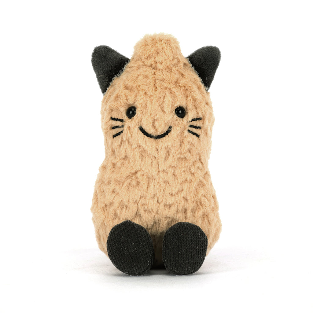 Jellycat bamse, Amuseables peanut kat - 15 cm