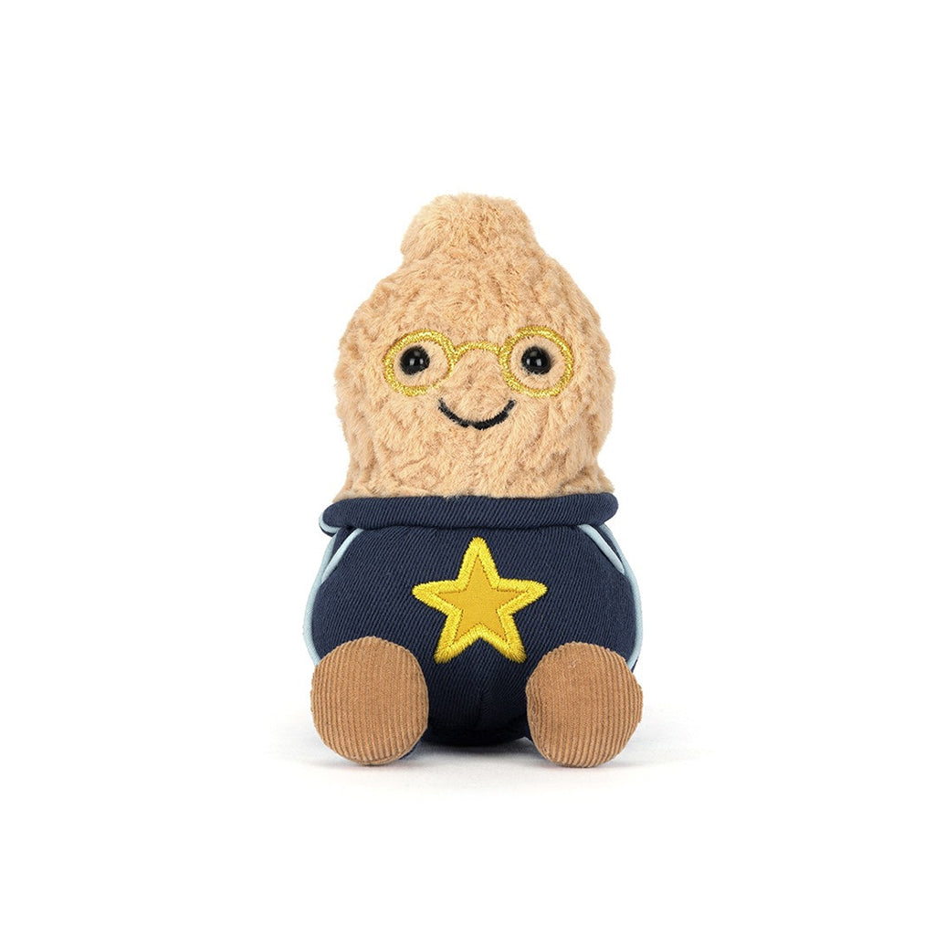 Jellycat bamse, Amuseables Peanut Star Student Outfit - 15 cm