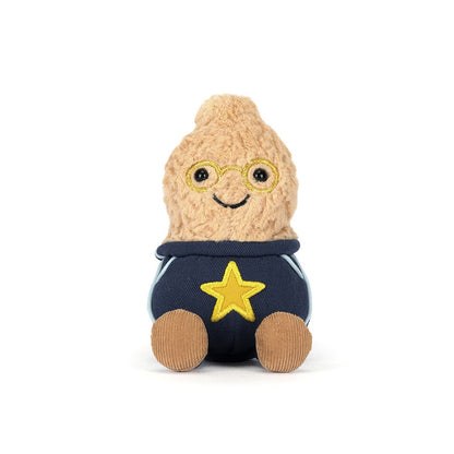 Jellycat bamse, Amuseables Peanut Star Student Outfit - 15 cm