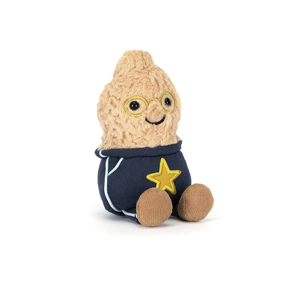Jellycat bamse, Amuseables Peanut Star Student Outfit - 12 cm