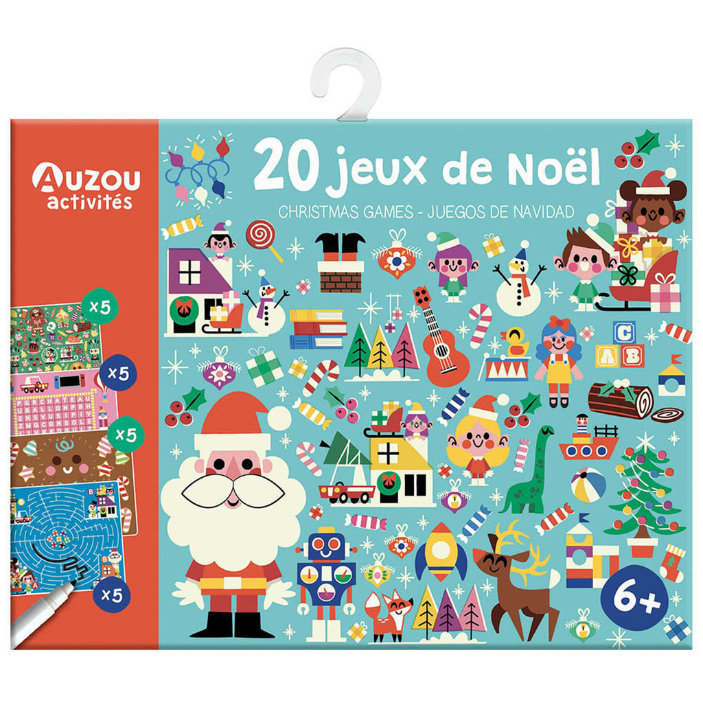 Auzou Aktivitetskort, 20 uppgifter - Jul