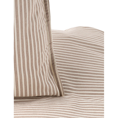 Studio Feder vuxensängkläder, ekologisk percale - Brown beach stripe