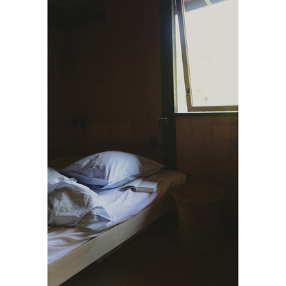 Studio Feder voksensengetøj, økologisk percale - Mattress stripe