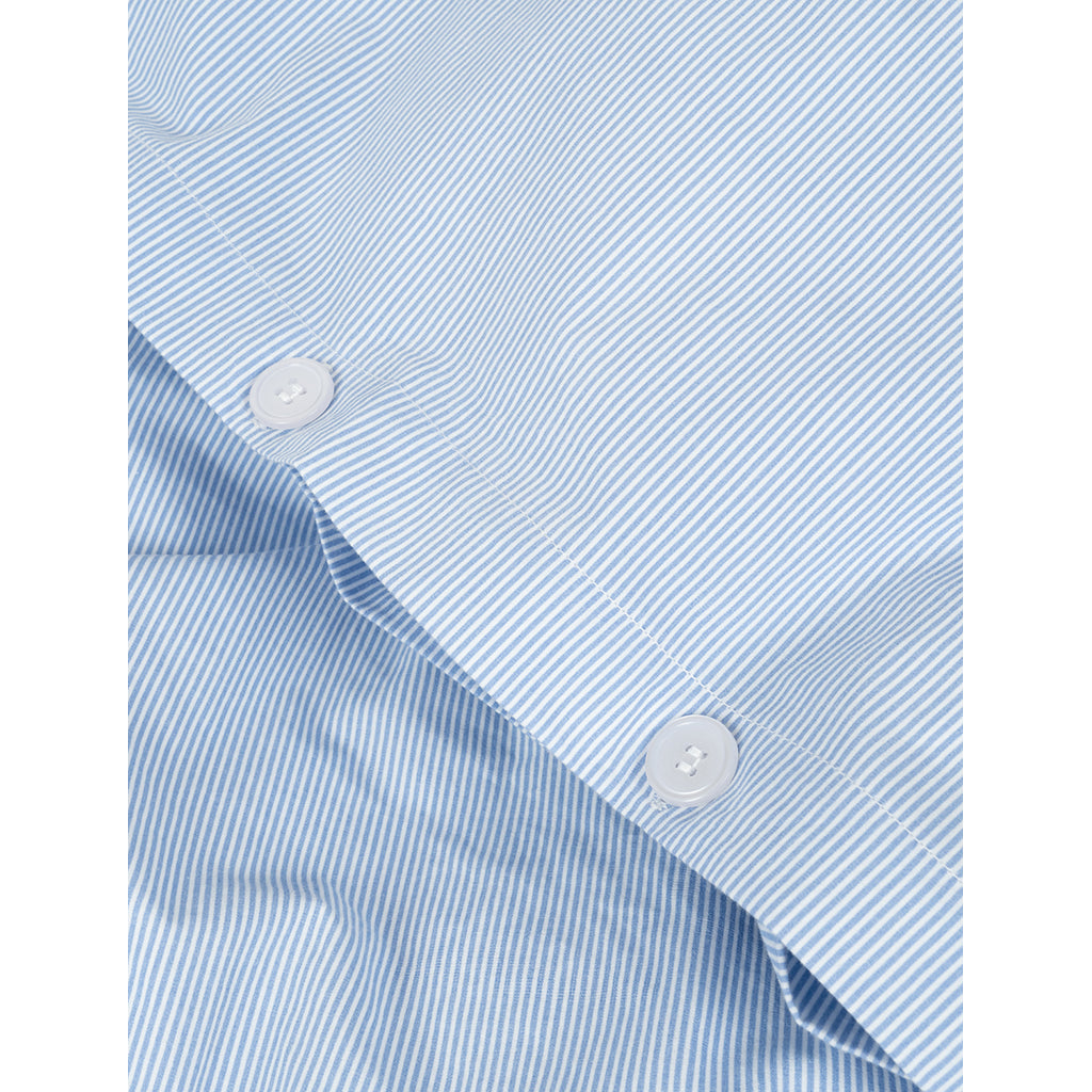 Studio Feder vuxensängkläder, ekologisk percale – Milk stripe