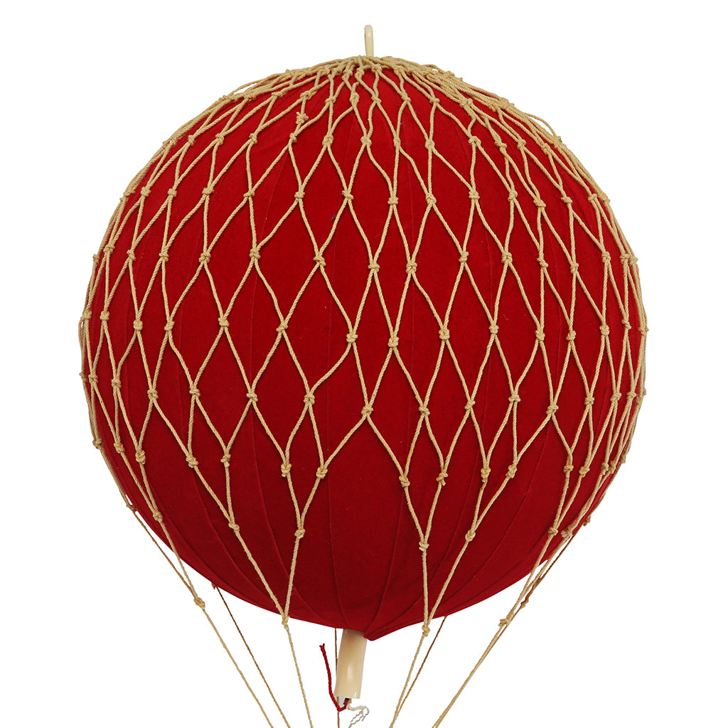 Luftballon, sammetsröd – H: 30 x D: 18 cm