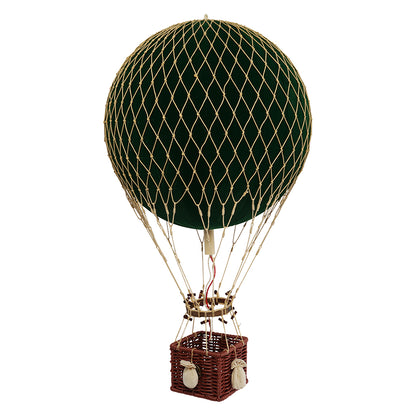 Luftballon, fløjlsgrøn - H: 56 x D: 32 cm