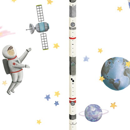 Mimi Lou väggklistermärke, höjdmätare - Space