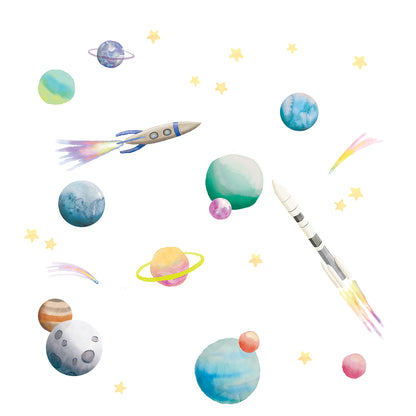 Mimi Lou väggdekal, Rymd