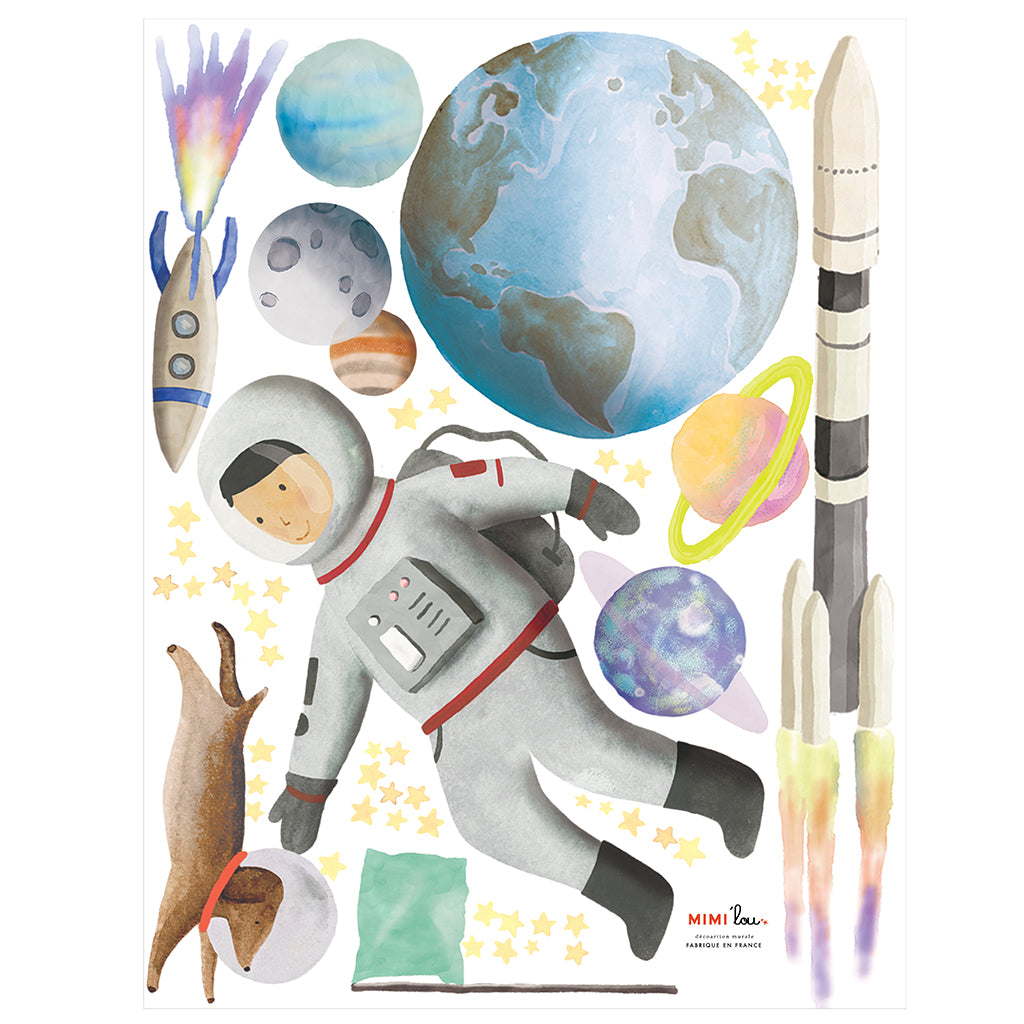 Mimi lou väggdekal, Space